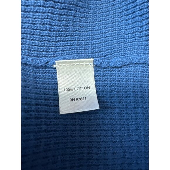 J. Jill Womens Blue Sleeveless Knit Cardigan Vest With Pockets Size L - Picture 6 of 8